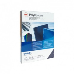 CAJA 100 CUBIERTAS GBC POLYCOVERS 500 MICRAS A4