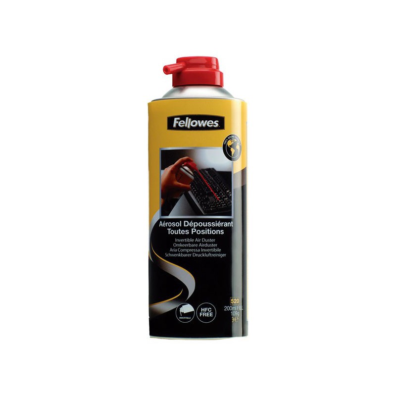 SPRAY FELLOWES AIRE COMPRIMIDO 200ml INVERTIBLE