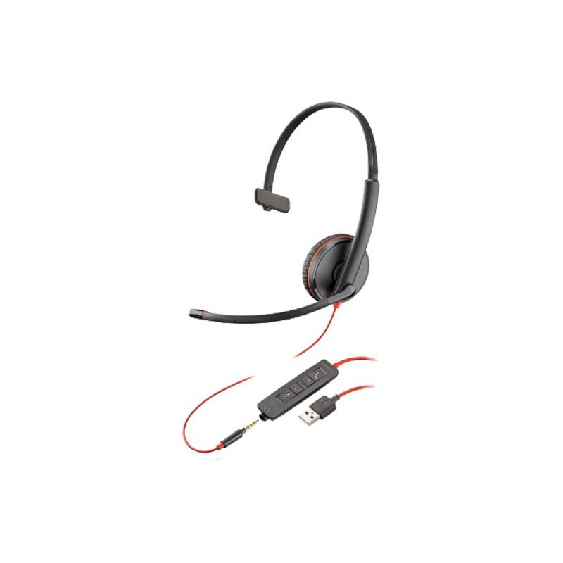 AURICULAR POLY BLACKWIRE C3215 USB A