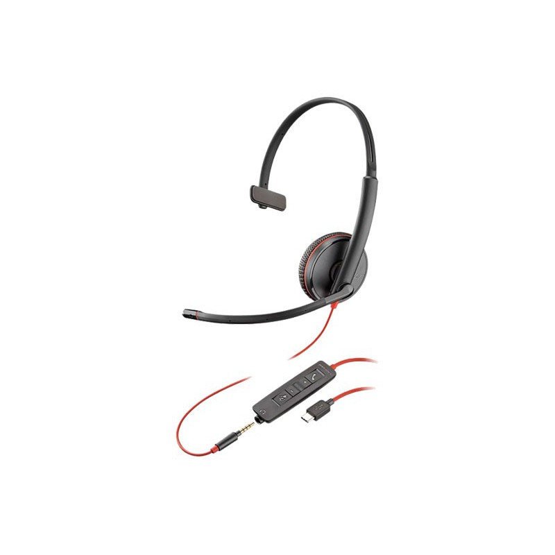 AURICULAR POLY BLACKWIRE C3215 USB C