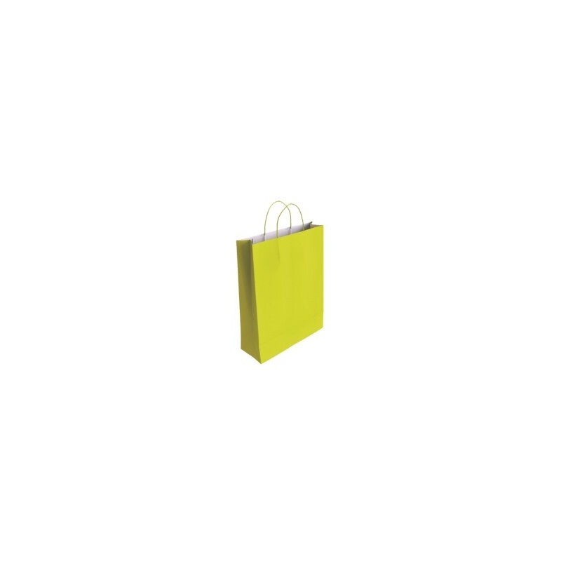 BOLSA DE PAPEL PARA REGALOS BISMARK PISTACHO S 24X10X32CM