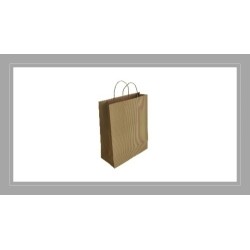 BOLSA PAPEL KRAFT VERJURADO 18X24CM RECICLADO P50