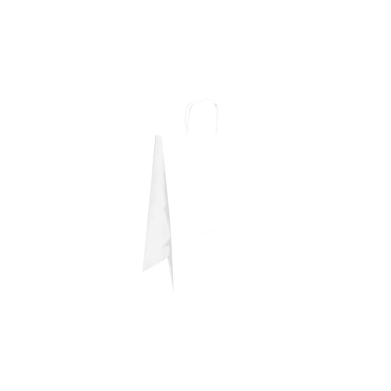 BOLSAS PAPEL BLANCO VERJURADO 42X48X16CM PACK 25