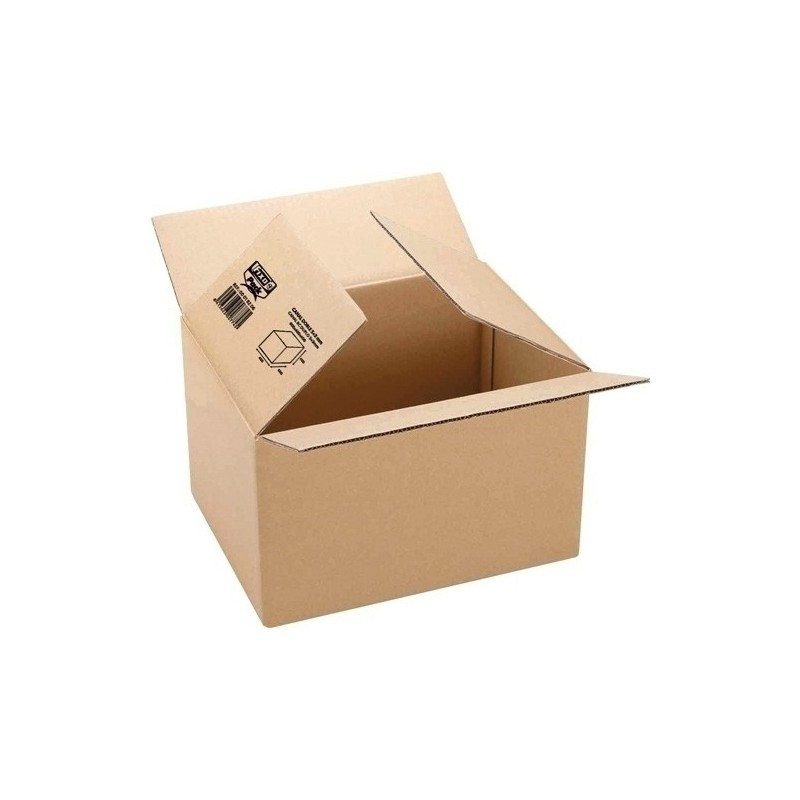 CAJA EMBALAJE ANÓNIMA 355X265X270MM 3MM MARRÓN P10