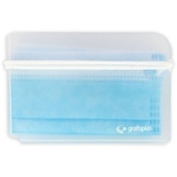 ESTUCHE PORTA MASCARILLA POLIPROPILENO GRAFOPLAS NEGRO