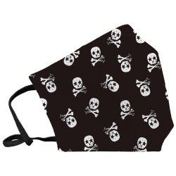MASCARILLA REUTILIZABLE SKULL NEGRO