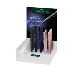 BOLÍGRAFO AZUL PUNTA RETRÁCTIL GRUESA FABER-CASTELL