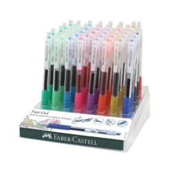 BOLÍGRAFO FABER-CASTELL ROLLER FAST GEL GRIP SURTIDO EXPOSITOR 40 UDS 640141