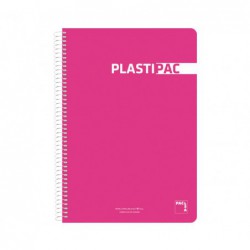 CUADERNO PACSA PLASTIPAC Fº 3x3 CON MARGEN 80h