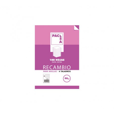 RECAMBIO PACSA 100h A4 3x3 CON MARGEN