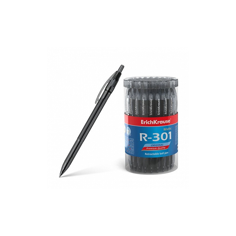 BOLÍGRAFO NEGRO R-301 MATIC ERICHKRAUSE