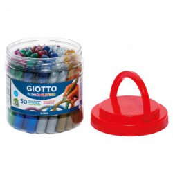 BOTE 50 TUBOS COLA GIOTTO GLITTER