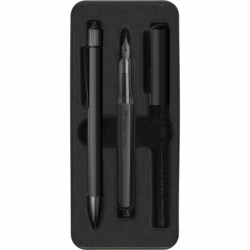 JUEGO DE BOLÍGRAFOS NEGRO 2 PIEZAS FABER-CASTELL