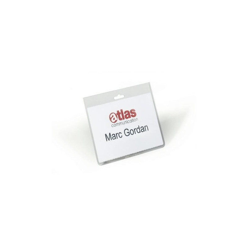 FUNDA PORTANOMBRE PVC 60x90 PACK 20 DURABLE