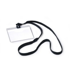 PORTANOMBRE TEXTIL NEGRO PACK 10 DURABLE