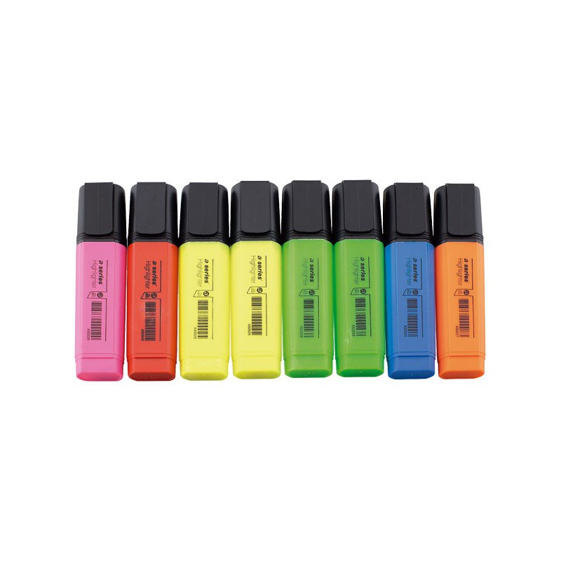 ESTUCHE 8 MARCADORES FLUORESCENTE A-SERIES