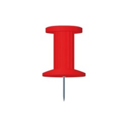 CHINCHETAS PUSH PINS 10MM ROJO EXACOMPTA