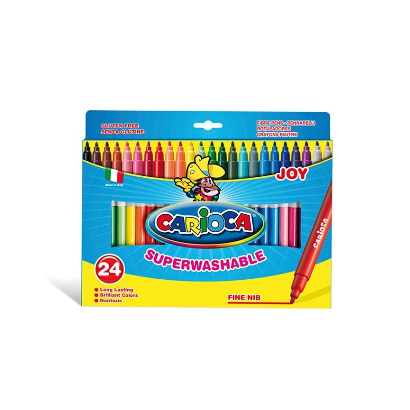 ESTUCHE 24 ROTULADORES JOY COLORES CARIOCA