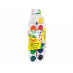 ESTUCHE ACUARELAS JOVI 6 COLORES 22MM + PINCEL