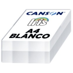CARTULINA IRIS A4 185G BLANCO PACK 250 CANSON