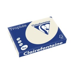 PAPEL COLOR A3 80G 500H GRIS PERLA CLAIREFONTAINE TROPHÉE