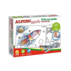 LIBRO PARA COLOREAR ALPINO ACTIVITY PINTAR CON PUNTOS