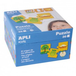 PUZZLE APLI KIDS "ORIGEN DE LOS ALIMENTOS"