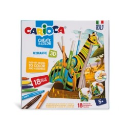 POP-UP COLORING CARIOCA GIRAFFE 3D