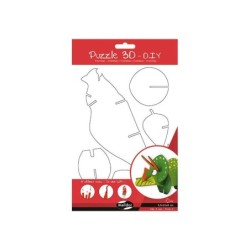 PUZZLE 3D MAILDOR DIY DINOSAURIO PARA COLOREAR
