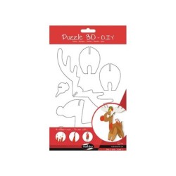 PUZZLE 3D MAILDOR DIY RENO PARA COLOREAR