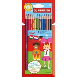 ESTUCHE 12 LÁPICES DE COLORES STABILO COLOR