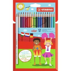 ESTUCHE 18 LÁPICES DE COLORES STABILO COLOR