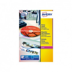 CAJA 40h ETIQUETAS AVERY GLOSSY