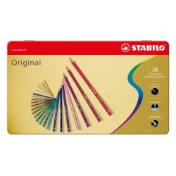 ESTUCHE 38 LÁPICES DE COLORES STABILO ORIGINAL