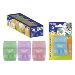 SACAPUNTAS BISMARK DOBLE PASTEL CON GOMA