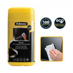 BOTE 100 TOALLITAS FELLOWES PARA PANTALLAS