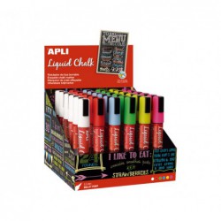 EXPOSITOR 36 ROTULADORES APLI LIQUID CHALK