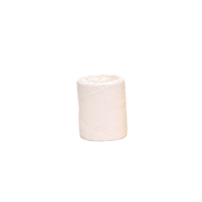 CINTA REGALO RAFIA 4MM BLANCO 200M