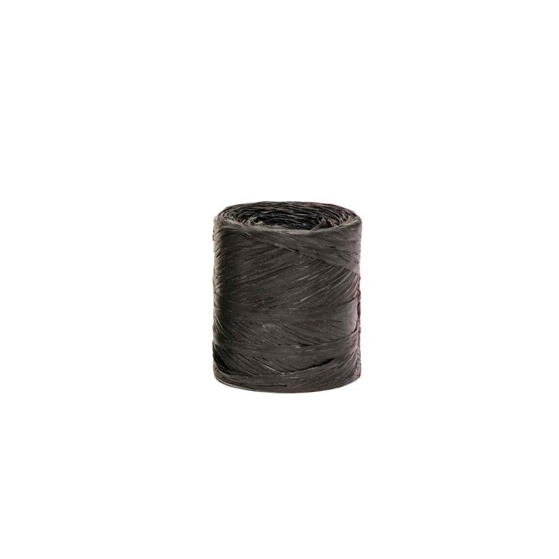 CINTA REGALO RAFIA 4MM NEGRO 200M