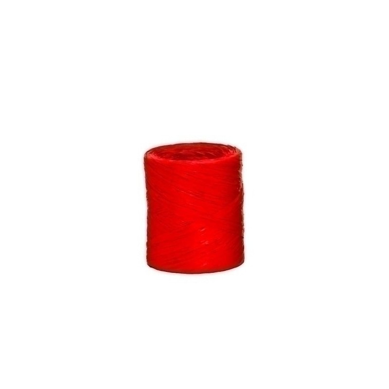 CINTA REGALO RAFIA 4MM ROJO 200M