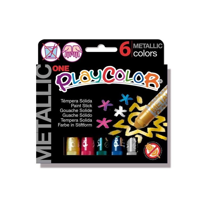 ESTUCHE METALLIC ONE 6 COLORES PLAYCOLOR