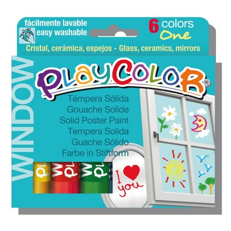 ESTUCHE WINDOW ONE 6 COLORES PLAYCOLOR