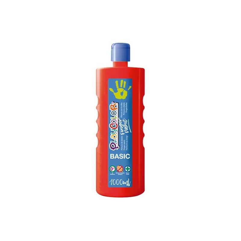 PINTURA DE DEDOS PLAYCOLOR 1000ML ROJO