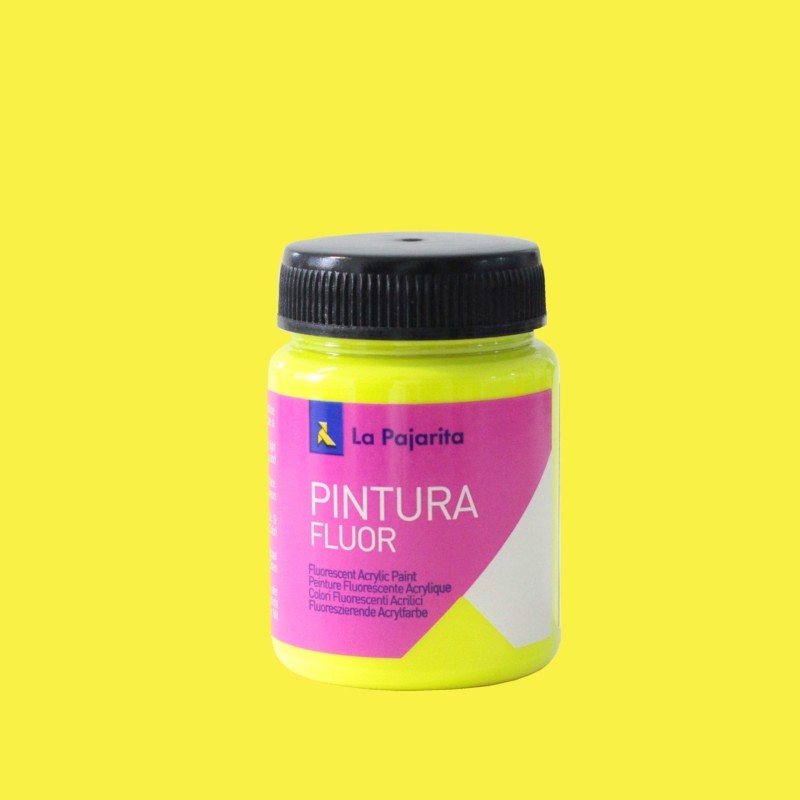 PINTURA LA PAJARITA FLUORESCENTE 75ML AMARILLO CANARIO