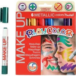 POCKET MAKE UP METALLIC 6 COLORES PLAYCOLOR