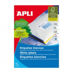 CAJA 100h ETIQUETAS POLIVALENTES APLI 97x68,7mm