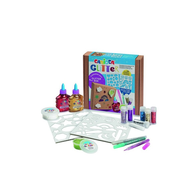 SET GLITTER CREATOR 12 PIEZAS CARIOCA