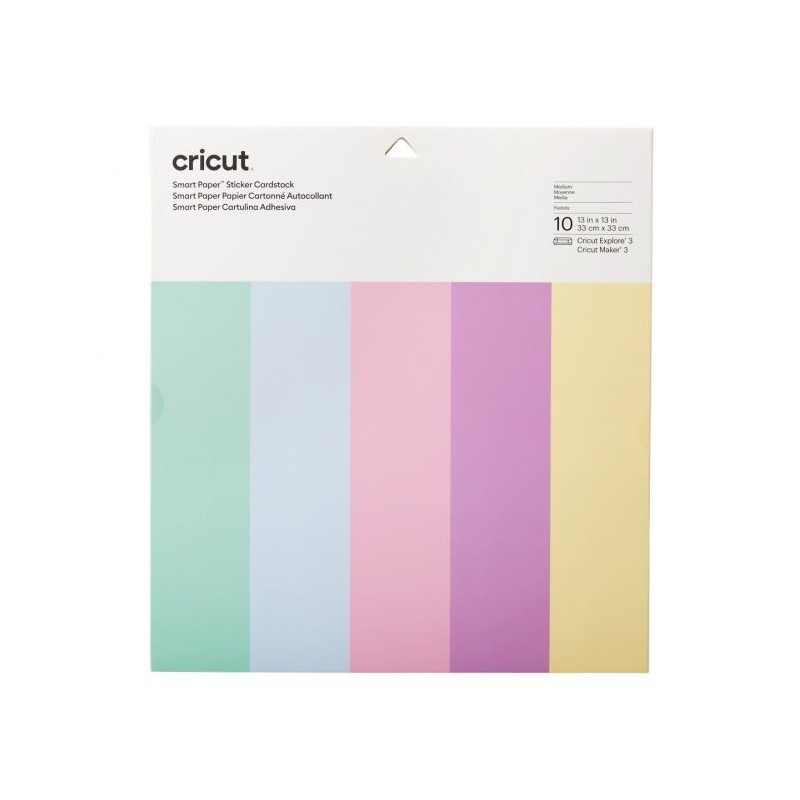 STICKER CARDSTOCK PASTELES CRICUT