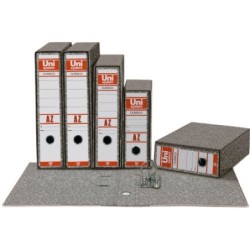 ARCHIVADOR CLÁSICO ¼N 65 MM GRIS UNISYSTEM