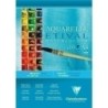 BLOC DIBUJO CLAIREFONTAINE ETIVAL ACUARELA A4 200 G PACK 5